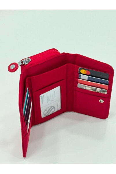 Çanta Trend Women's Zippered Multi-Compartment Card Compartment Wallet Srg