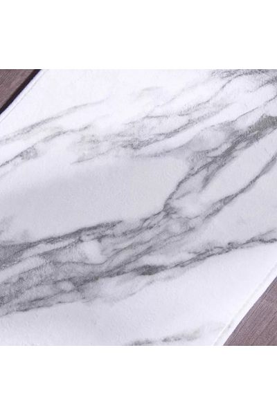 Home Box Cril Marble Print Memory Foam Bath Mat - 43x61 cm