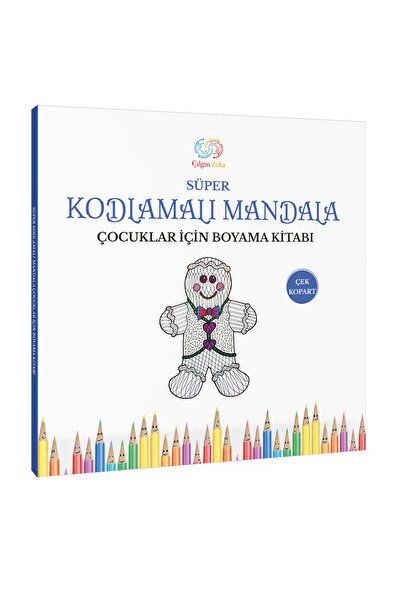 Çılgın Zeka Süper Kodlamalı Mandala Çocuklar İçin Mandala Kitapları Mandala Boyama Kitabı