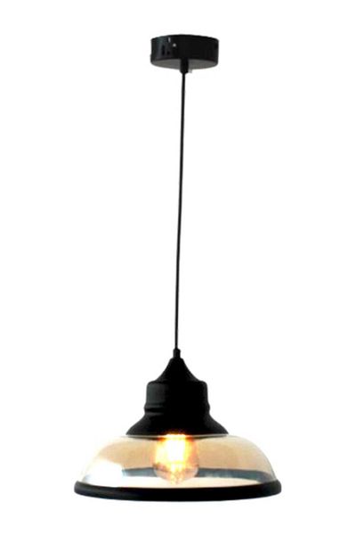 best power Modern Pendant Lamp Glass 4436-1 – Hanging Lamp with 190cm Cord, E27 Bulb Socket (Bulb Not Included)