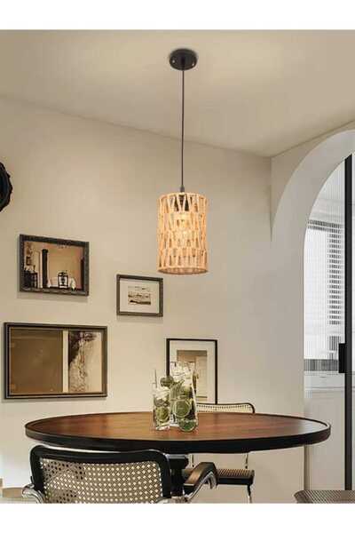 best power Rustic Pendant Lamp 6650 with E27 Lamp Base – Vintage Hanging Light with Adjustable 75cm Cord