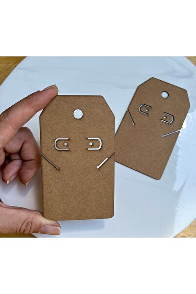 Volala Earring Necklace Bracelet Card Kraft Color 10 Pcs