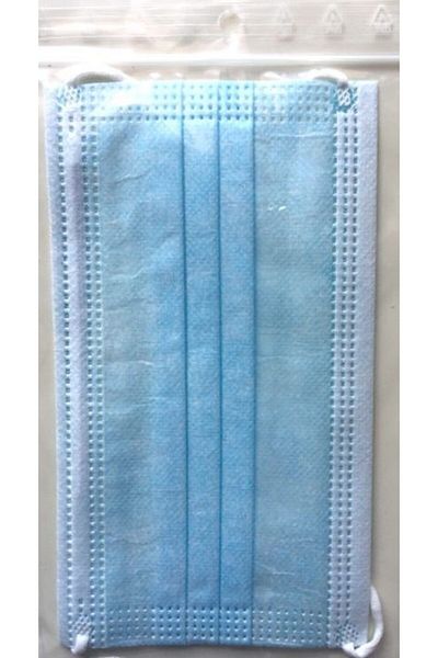 THK Set of 5 masks, each mask individually wrapped, 3 layers, 3 pleats