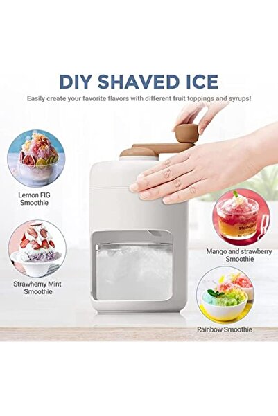 Hope Shinzy Manual Ice Crusher Slush Machine, Ice Shaver Cocktails, Portable Slushie Machines and Snow Co