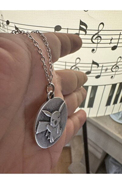 Yuchicly قلادة بوكيمون مع شخصية بيكاتشو |   ملابس نسائية ورجالية بتصميم بيكاتشو