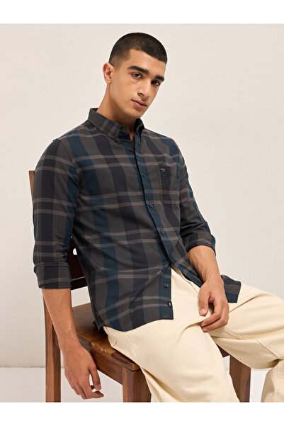 The Bear House Men's Regular Fit Cotton Shirt Long Sleeves Casual & Formal Soft Fabric