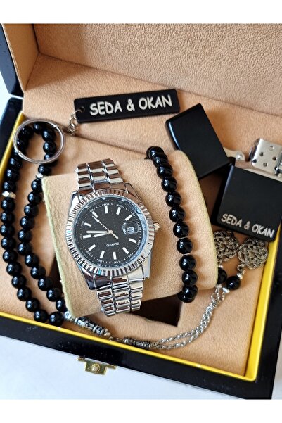 arpat time saat aksesuar KİŞİYE ÖZEL, 5 PARÇA ERKEK SAAT SETİ : SAAT,BİLEKLİK...