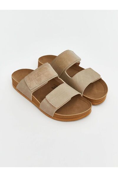 LC Waikiki Lcw Steps Suede Look Velcro Women's Slippers