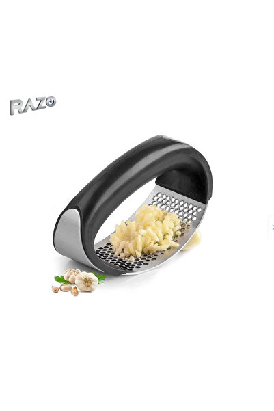 Razo Presa pentru usturoi Razo, zdrobitor manual curbat, Maner din plastic ca...