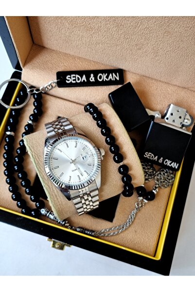 arpat time saat aksesuar KİŞİYE ÖZEL, 5 PARÇA ERKEK SAAT SETİ : SAAT,BİLEKLİK...