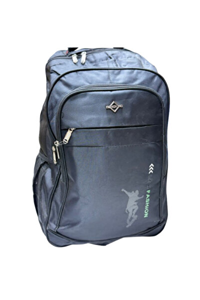 IQTENA Dark Gray Sports Backpack – Multi-Pocket Design with Side Mesh, Ideal for School, Travel & Daily Use