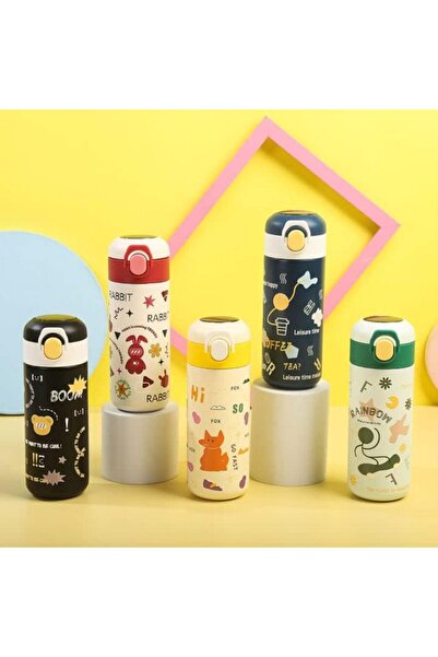 Cocobee Steel Water Bottle for Kids Bottle Double Walled Vacuum Insulated Bottle Flask for School Blue 480ML