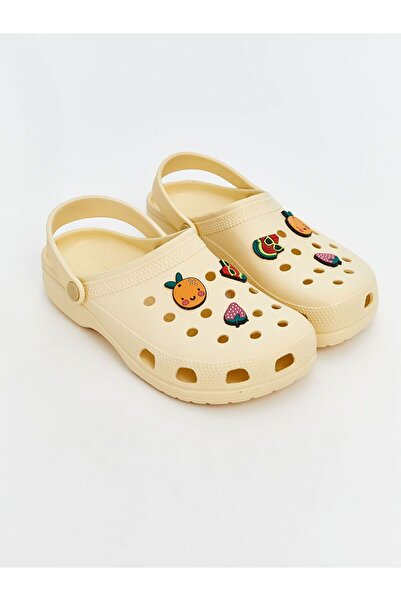 LC Waikiki Lcw Steps Yellow Printed Women's Beach Sandals