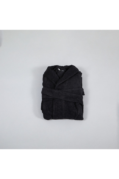Bed N Home SA 100% Egyptian cotton black bathrobe 64*115 cm