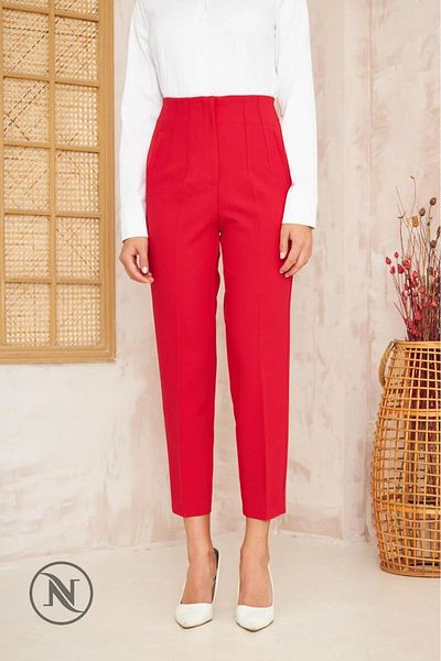 KAROL Flatolu Trousers - Red