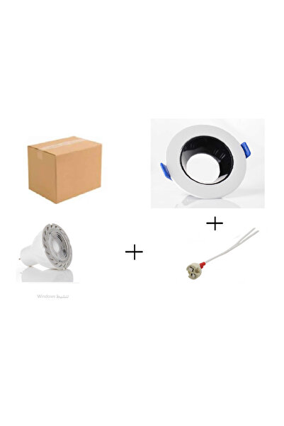 TAFASSELL 50 High Quality Anti-Glare Spotlight Frame Package with Bulb and Holder