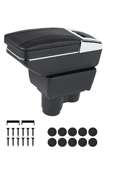 CED AUTO TRADE Armrest for Dacia Duster 2 II 2017–2024, leather - Black