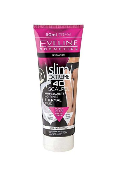 Eveline Slim إيفلين كوزمتكس سليم إكستريم 4D طين حراري مضاد للسيلوليت 250 مل