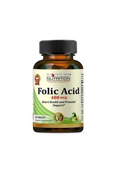 BIOBOLICS Folic Acid 400 mcg Heart Health And Prenatal Support - 60 Tablets
