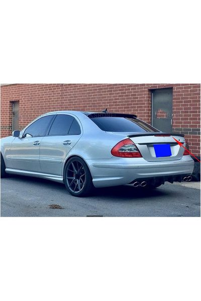 HasAkman Mercedes E W211 Bagaj Üstü İthal Spoiler Parlak Siyah Plastik Spoyle...