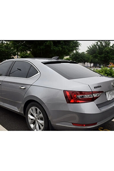 HasAkman Skoda Superb Cam Üstü İthal Spoiler Parlak Siyah Plastik Spoyler 201...