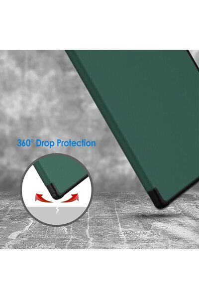 SIGLOO Slim Smart Cover Trifold Case for Samsung Galaxy Tab A8 10.5 inches pine green