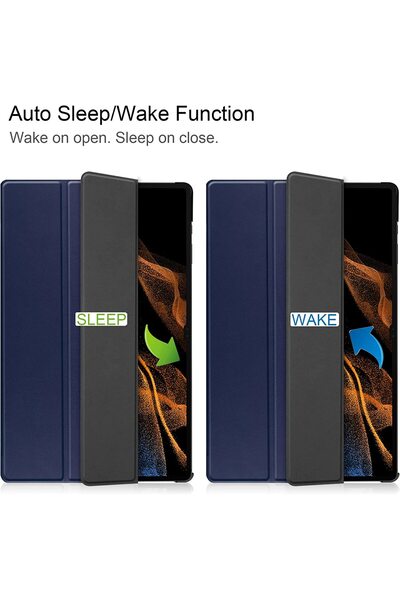 SIGLOO Husa UltraSlim tip stand Samsung Galaxy Tab S9 Plus/S9 FE+ 12.4", sleep/wake, Sigloo, Dark Blue