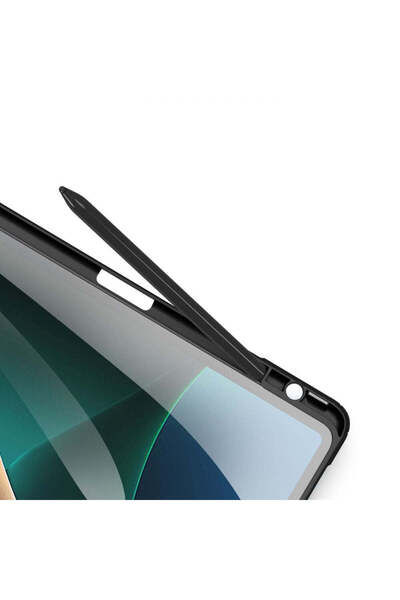 SIGLOO Husa premium Samsung Galaxy Tab A7 Lite 8.7", piele sintetica, suport Pen, spate PC, Black