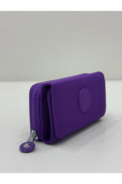H&D COLLECTİON Women's Zippered Multi-Compartment Card Compartment Wallet Srg