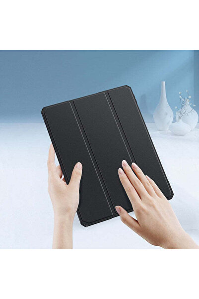 SIGLOO DuxDucis Protective Case, for iPad Air 2020/2022, Pen Holder, TPU/Eco-leather, Black