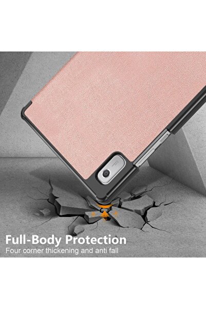 SIGLOO Husa UltraSlim de tip stand cu functie sleep wake-up Samsung Galaxy Tab A9+ 11 inci golden