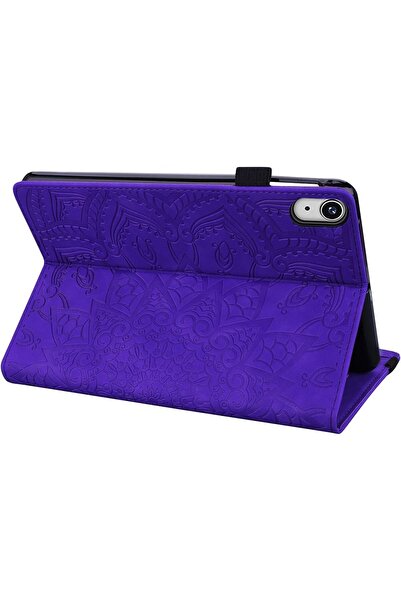 SIGLOO Husa premium PU, Smart Cover cu suport stylus & portcarduri, iPad 9/8/7 10.2'', Purple