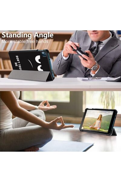 SIGLOO Husa premium Slim Smart Cover Trifold pentru Xiaomi RedMI Pad 10.6 inci dont touch me