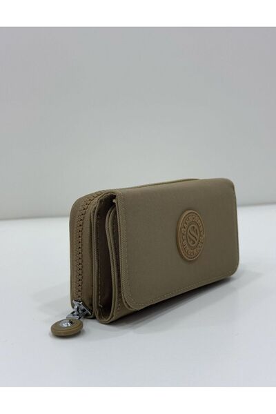 H&D COLLECTİON Women's Zippered Multi-Compartment Card Compartment Wallet Srg