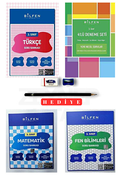 Bilfen Yayıncılık 3. Sınıf Yaz Tatil Seti Tüm Dersler Soru Bankası Seti 2025 ...