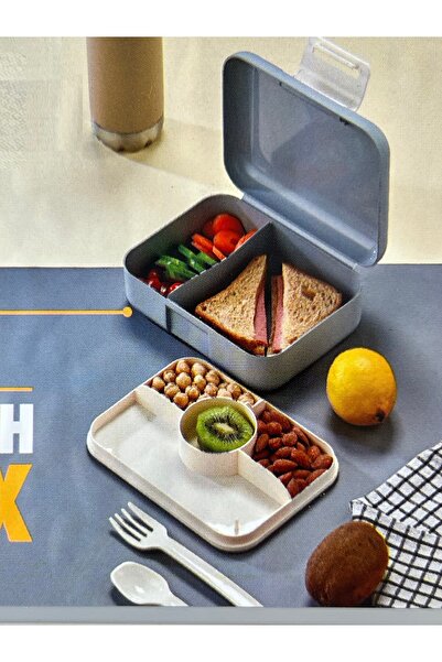 5 Compartment Portable Food Container, Lunch Box, Diet Nutrition Box, Storage Box Cutlery 1700 ml