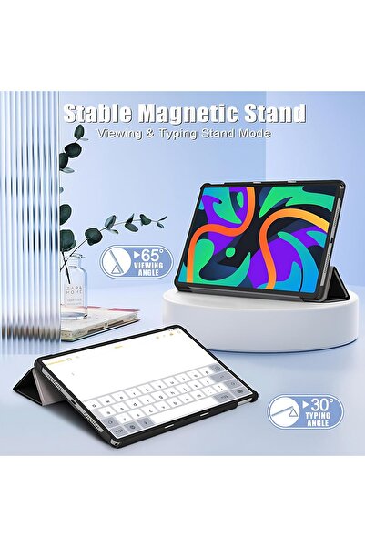 SIGLOO Husa Slim Smart Cover Trifold pentru Lenovo Tab M11 2024 11 inci black