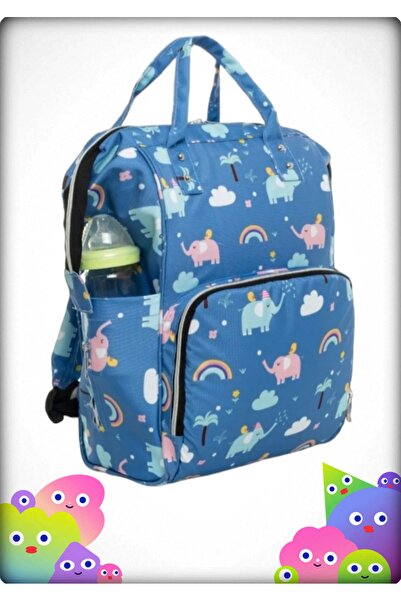 tıfıl Cute Elephants Waterproof Stain-Proof Erasable Fabric Mother Baby Bag