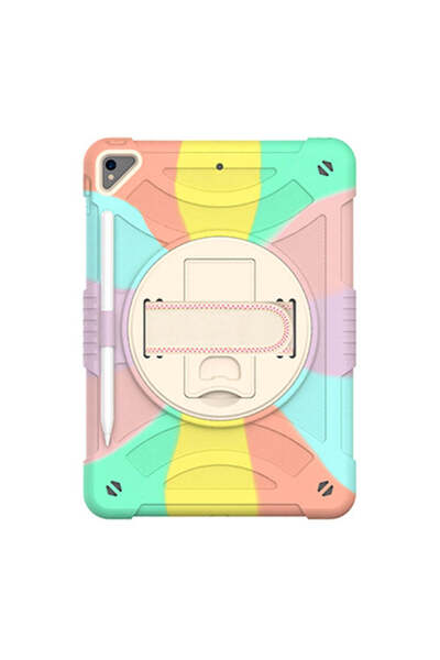 SIGLOO Husa Apple iPad 9/8/7 Gen 10.2" stand rotativ, suport creion, anti-soc multicolor violet