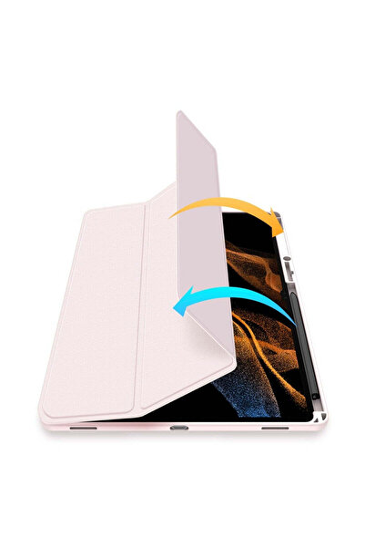 SIGLOO Premium case for Galaxy Tab S6 Lite 10.4 inches with Smart Pen holder Dux Ducis Toby pink