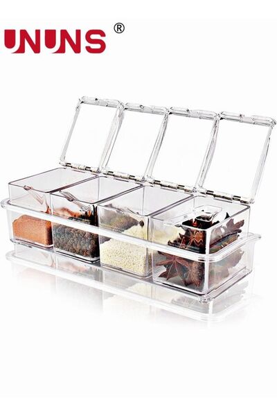 Generic Seasoning Box, Seasoning Rack Spice Pots, Storage Container Condiment...