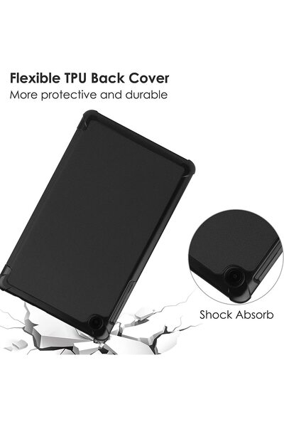 SIGLOO Husa Slim Smart Cover Trifold pentru Samsung Galaxy Tab A7 10.4 inci premium black