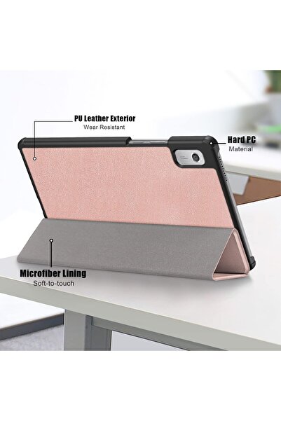 SIGLOO Husa UltraSlim stand pentru Samsung Galaxy Tab A9 8.7 inci cu functie sleep wake up golden