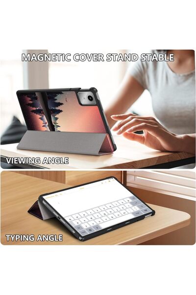 SIGLOO Husa premium Slim Smart Cover Trifold pentru Lenovo Tab M11 2024 11 inci mirror in the lake