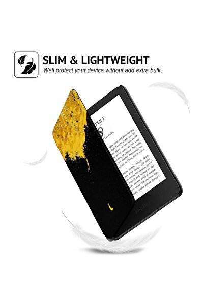 SIGLOO Husa Kindle Paperwhite 2024/Colorsoft Signature, 7", slim sleep/wake, Between sun and moon