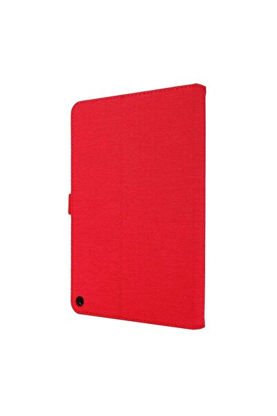 SIGLOO Full cover stand case for Amazon Fire HD 8 and Fire HD 8 Plus 10th Gen 2020 red textile