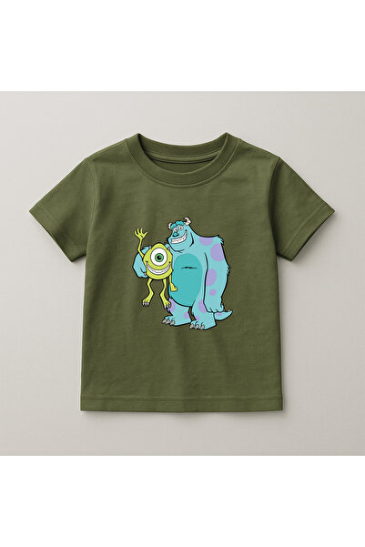 SVART WEAR Tricou cu mânecă scurtă pentru copii și adolescenți Monsters guler...