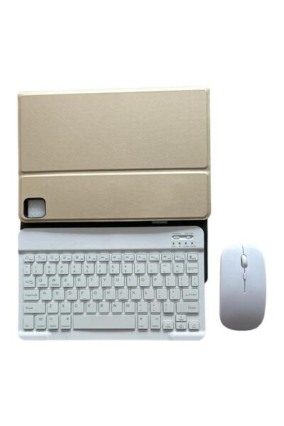 SIGLOO Husa with Wireless Keyboard and Mouse BT Huawei MatePad C5 Honor V6 V7 10.4 inch gold