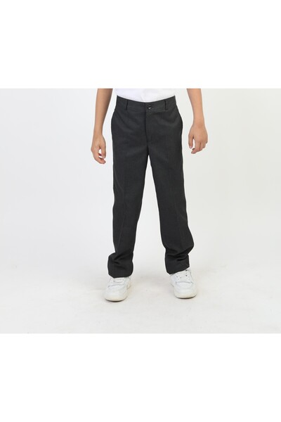 SLOBODA Boy's Unprinted Gray School Trousers