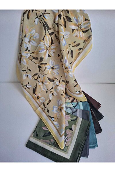 Guzeka وشاح زهري (خياطة إيطالية) - أصفر